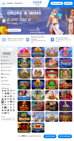 l'application et l'interface de Split Aces Casino